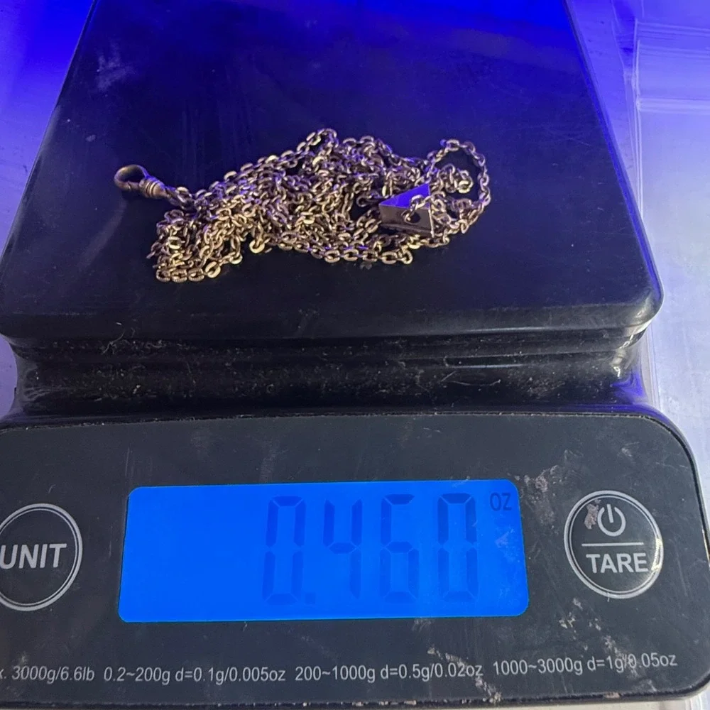 Vintage CAM&CO Gold Filled Watch Chain Slider 48